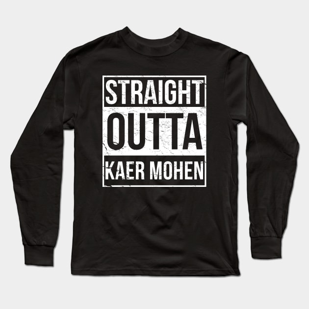 Straight Outta Kaer Morhen Long Sleeve T-Shirt by Rubikia